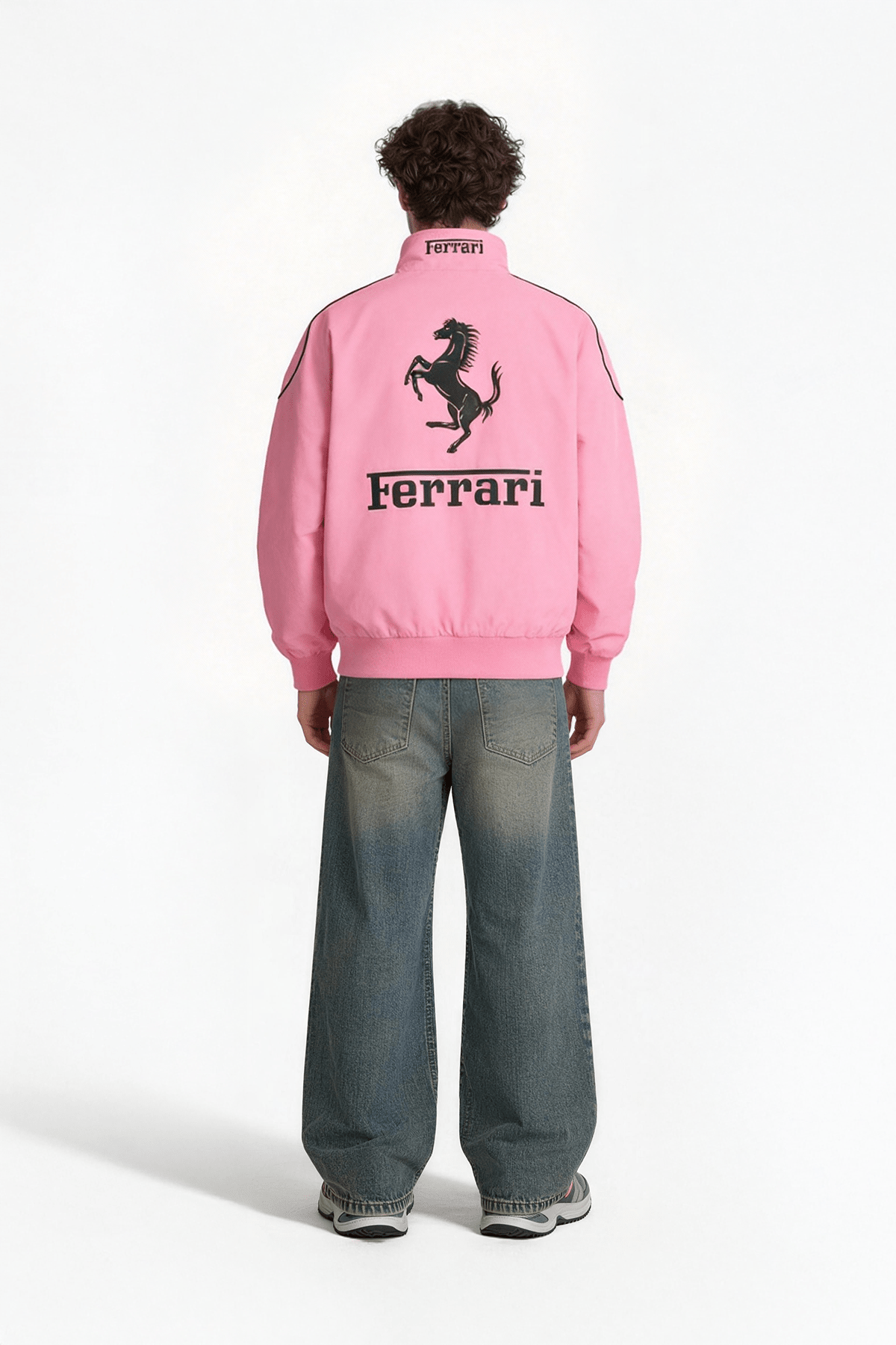 Ferrari F1 Vintage Racing Jacket – Pink Cotton Edition