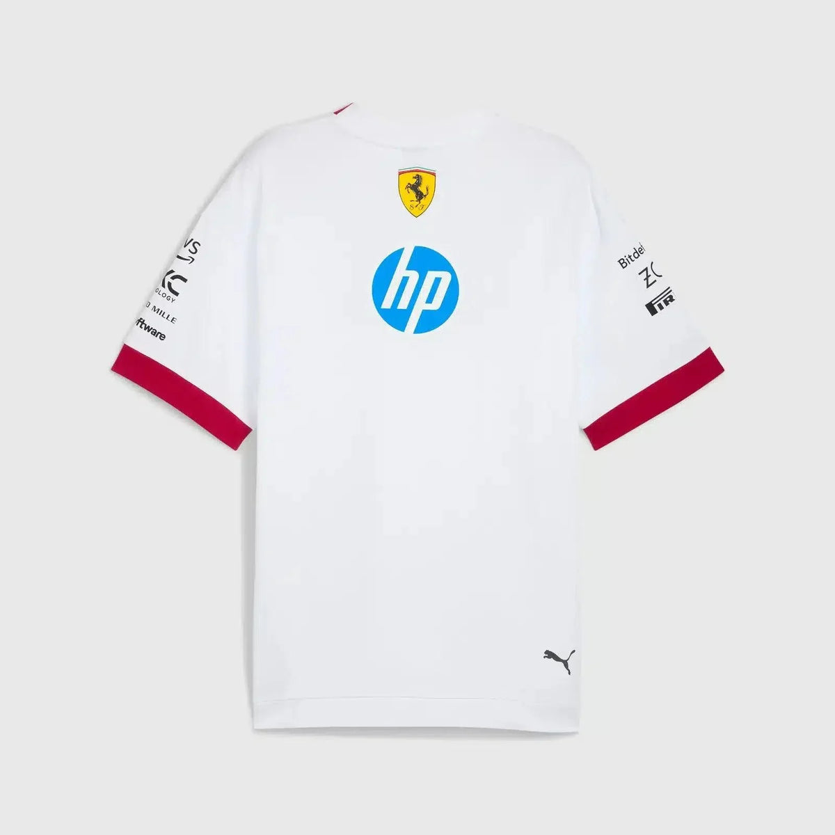 Scuderia Ferrari – 2025 Miami GP Team Oversized T-Shirt (Weiß)