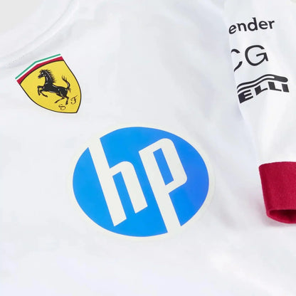 Scuderia Ferrari – 2025 Miami GP Team Oversized T-Shirt (Weiß)