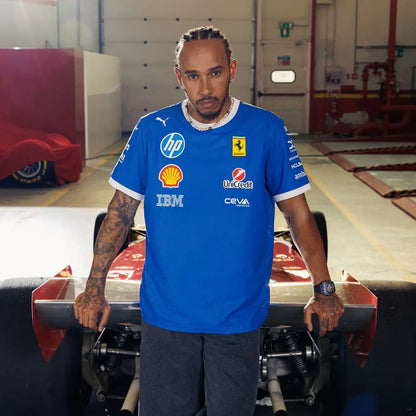 Scuderia Ferrari 2025 Monza Großer Preis von Italien Team-T-Shirt Sonderedition