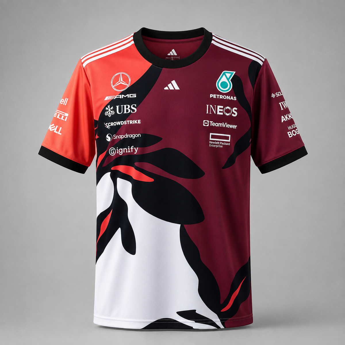 Team Driver T-Shirt Jersey 2026 Mercedes-AMG Petronas Formel 1 Team-3