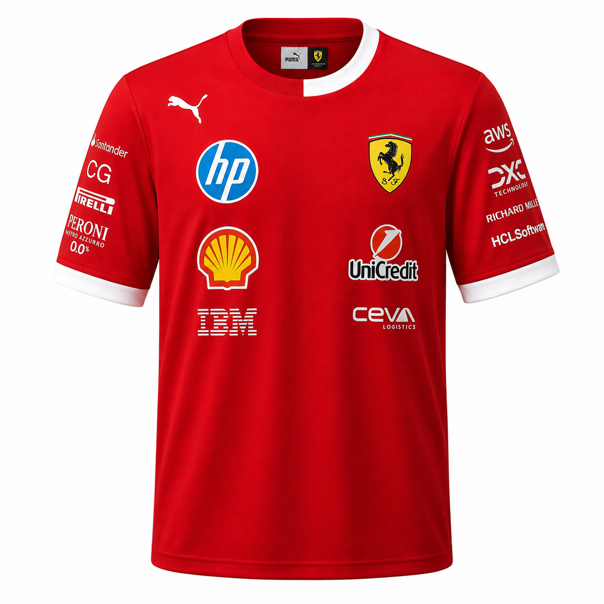 Scuderia Ferrari F1 PUMA 2025 Team T-Shirt-1