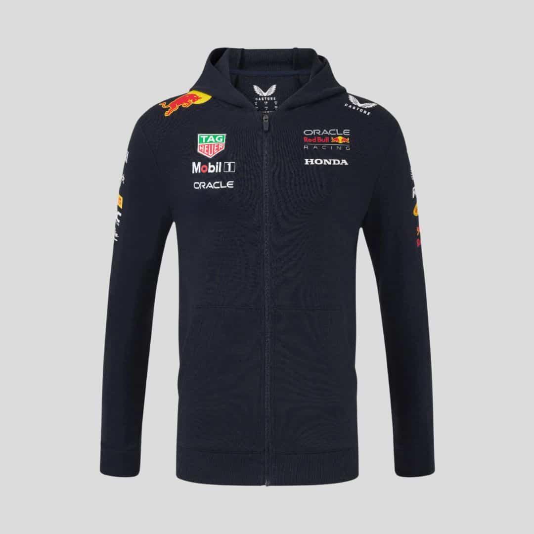 Red Bull Racing 2025 Team Kapuzenjacke mit durchgehendem Reißverschluss