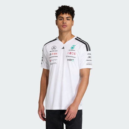 Team Driver T-Shirt Trikot 2026 Mercedes-AMG Petronas Formel 1 Team- Weiß