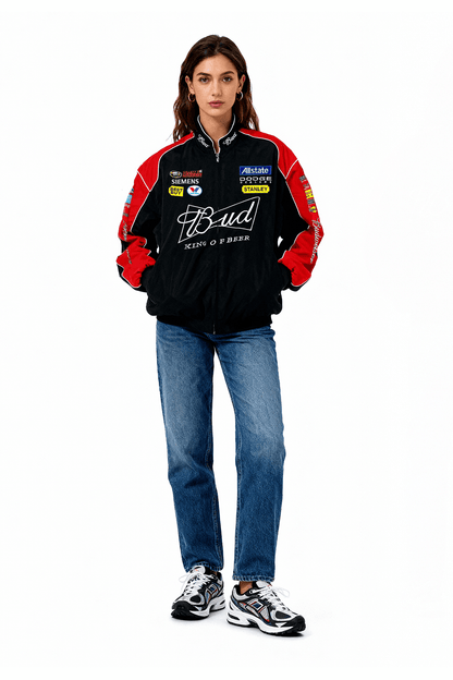 Budweiser Racing Vintage Jacke - Black Edition