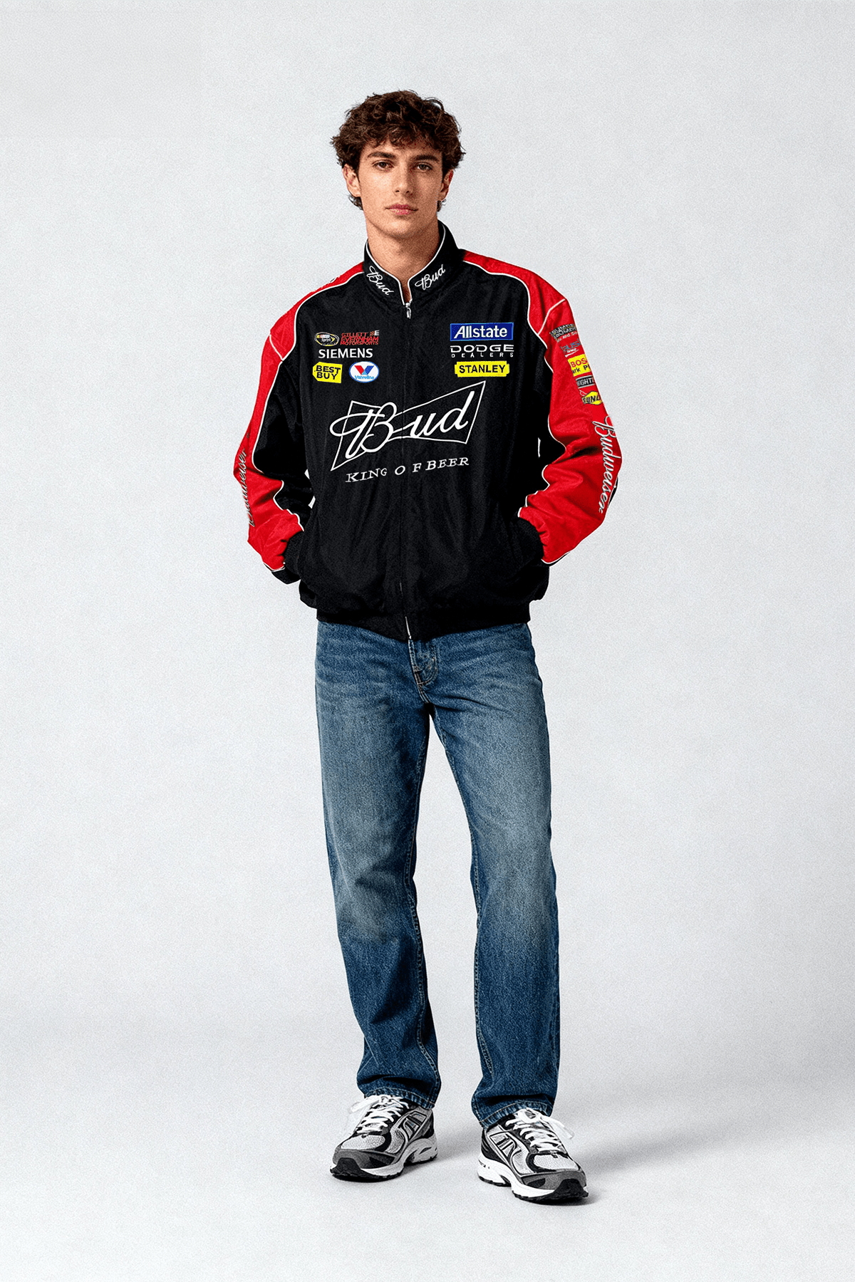 Budweiser Racing Vintage Jacke - Black Edition