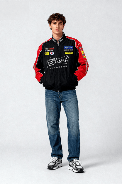 Budweiser Racing Vintage Jacke - Black Edition