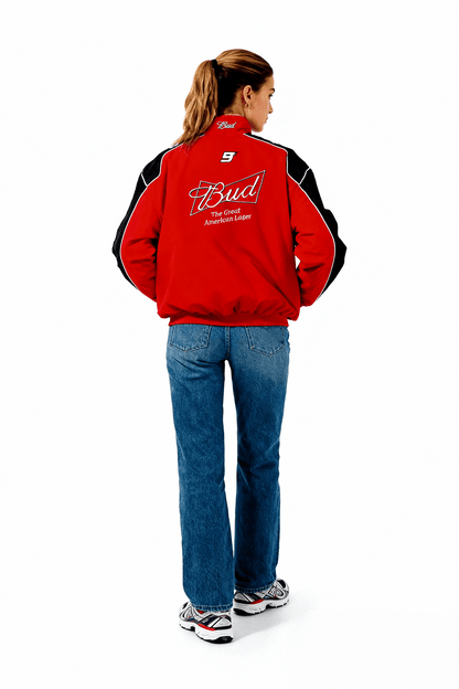Budweiser Racing Vintage Jacke - Rote Edition