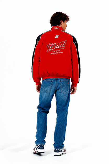 Budweiser Racing Vintage Jacke - Rote Edition