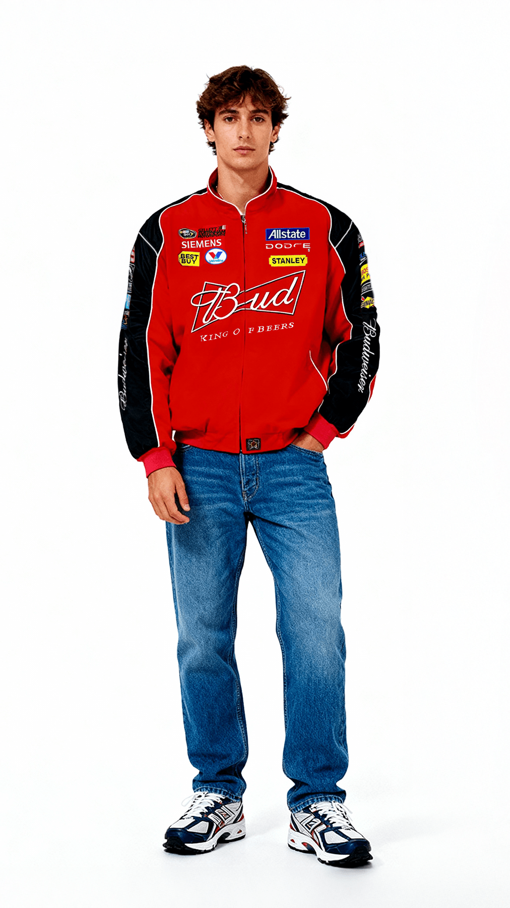 Budweiser Racing Vintage Jacke - Rote Edition