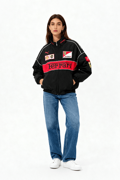 Ferrari F1 Vintage Rennjacke – Black Edition