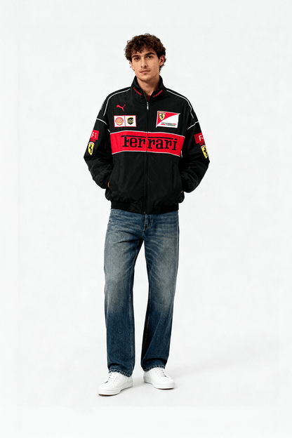 Ferrari F1 Vintage Rennjacke – Black Edition