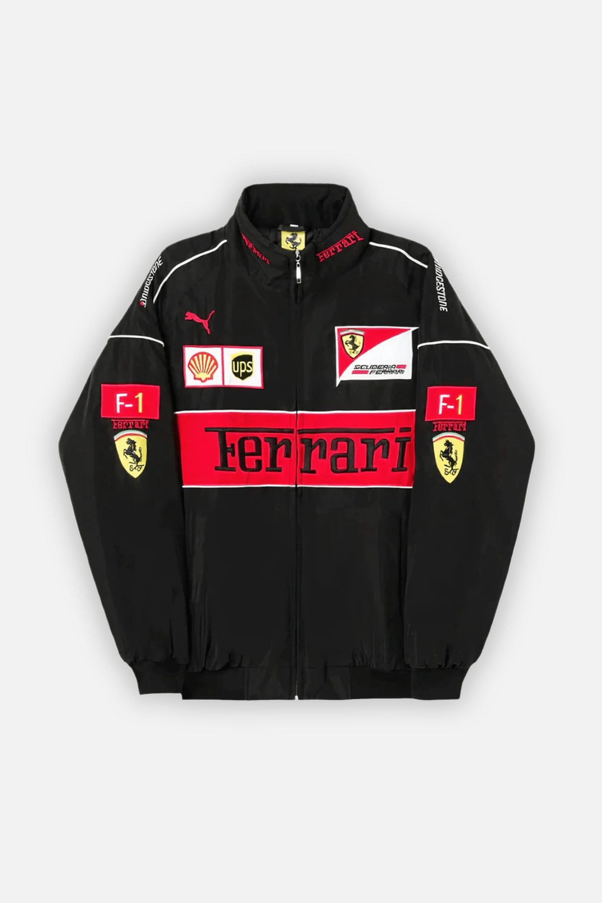 Ferrari F1 Vintage Rennjacke – Black Edition