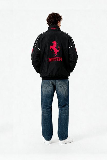 Ferrari F1 Vintage Rennjacke – Black Edition