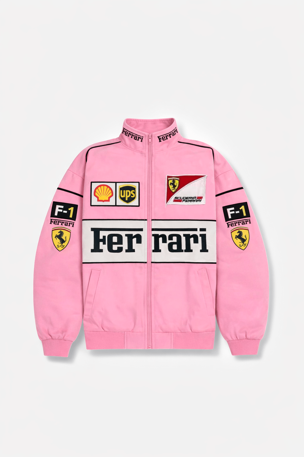 Ferrari F1 Vintage Racing Jacket – Pink Cotton Edition