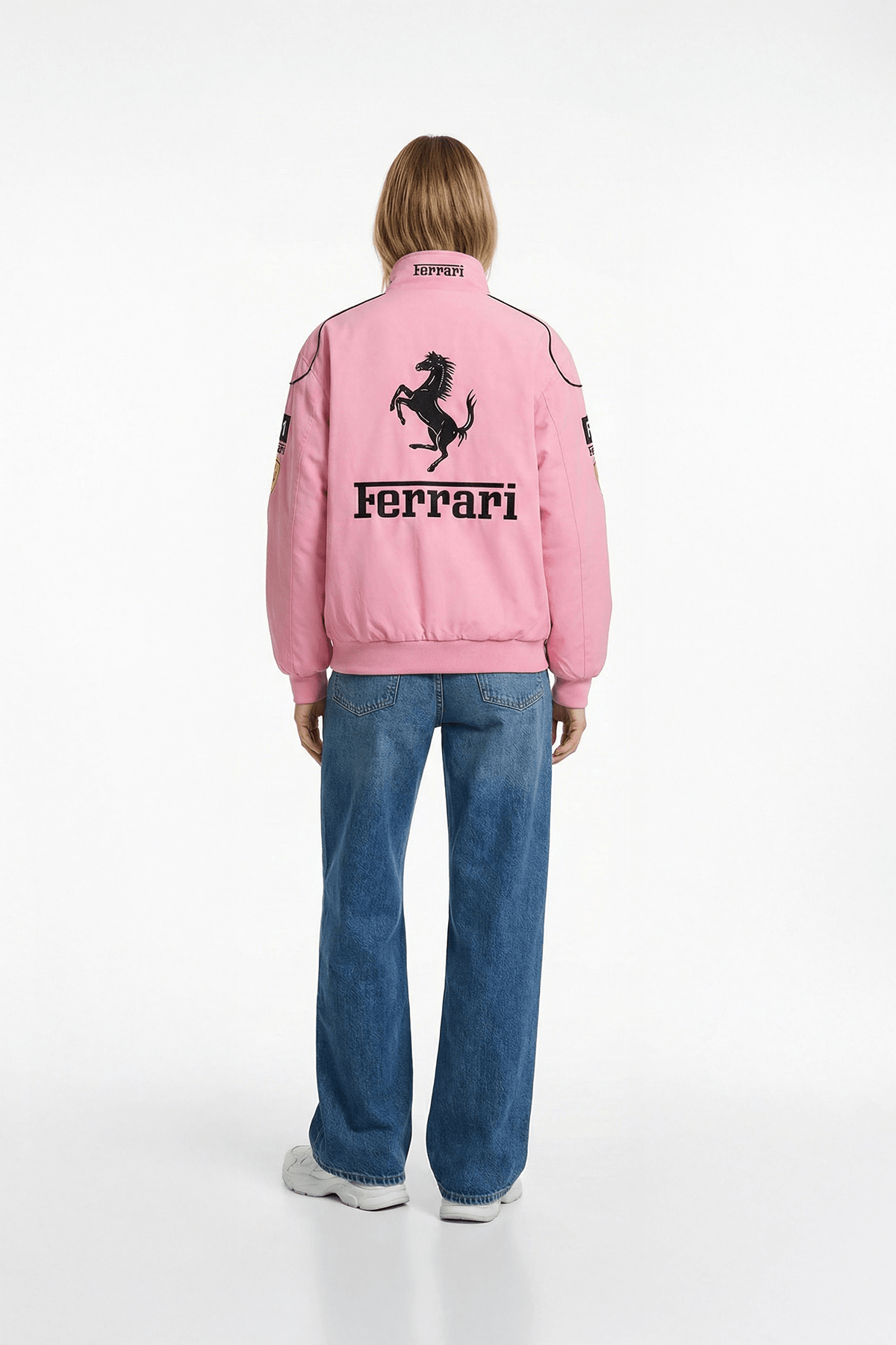 Ferrari F1 Vintage Racing Jacket – Pink Cotton Edition