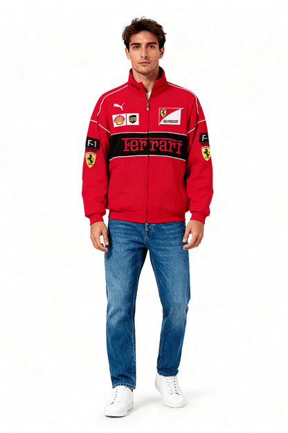 Ferrari F1 Vintage Racing Jacket – Red Edition