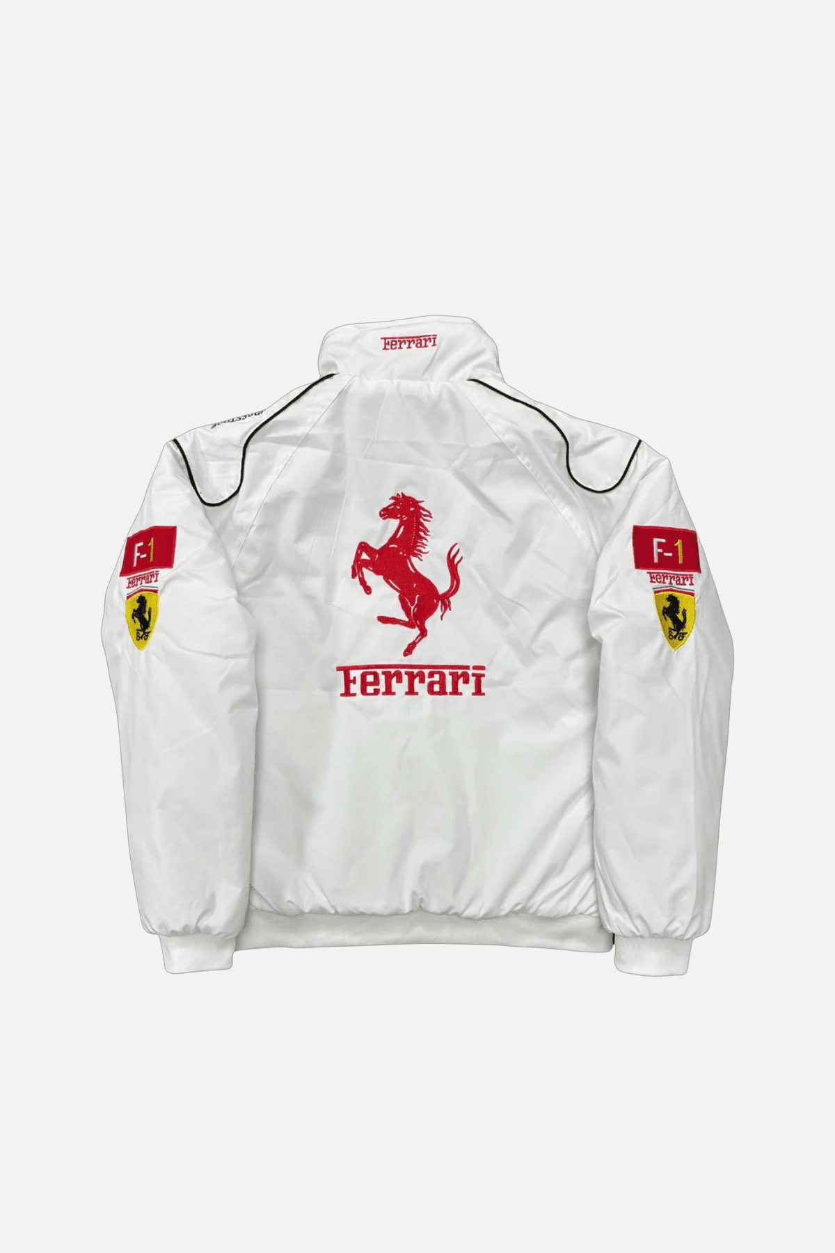 Ferrari F1 Vintage Racing Jacket – Weiße Edition