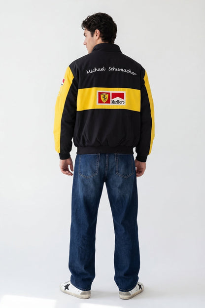 Ferrari F1 Vintage Rennjacke - Yellow Edition