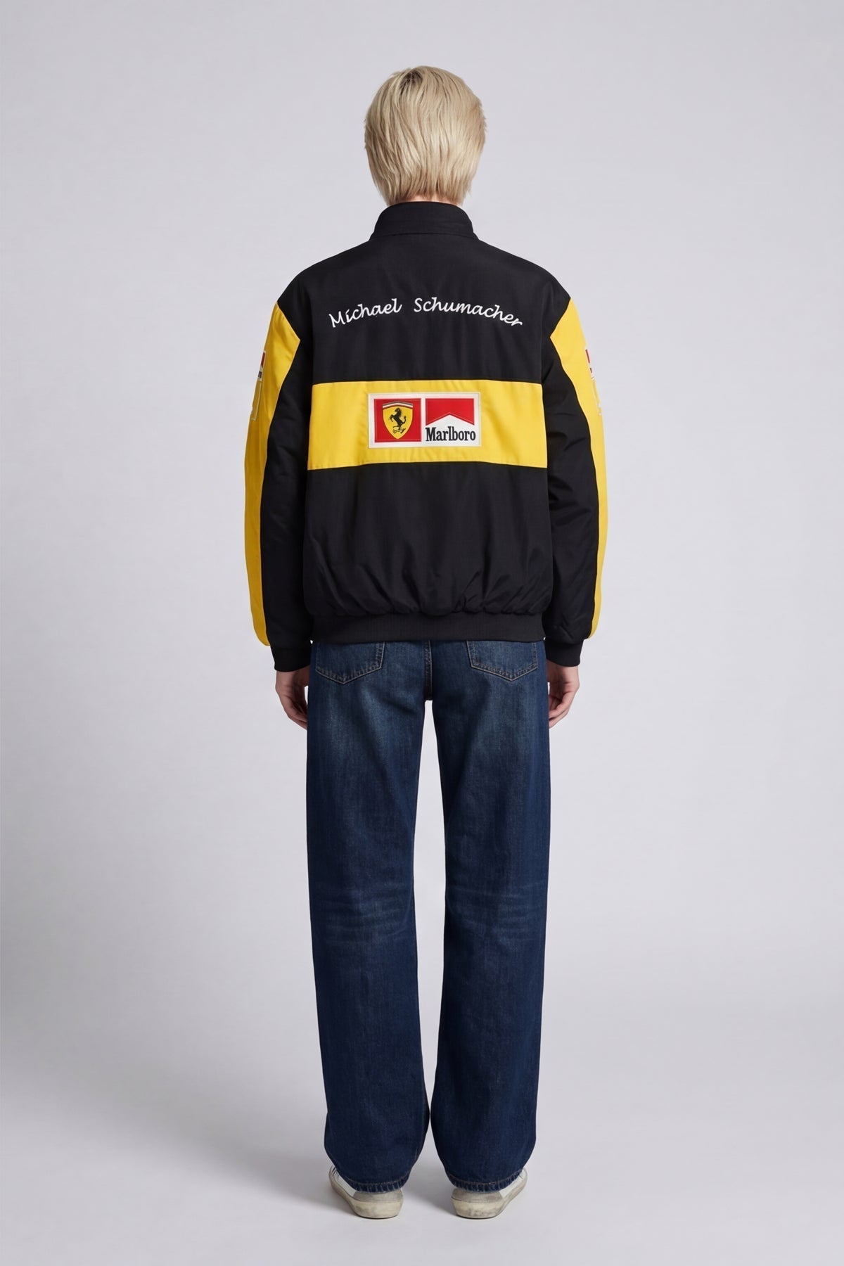 Ferrari F1 Vintage Rennjacke - Yellow Edition