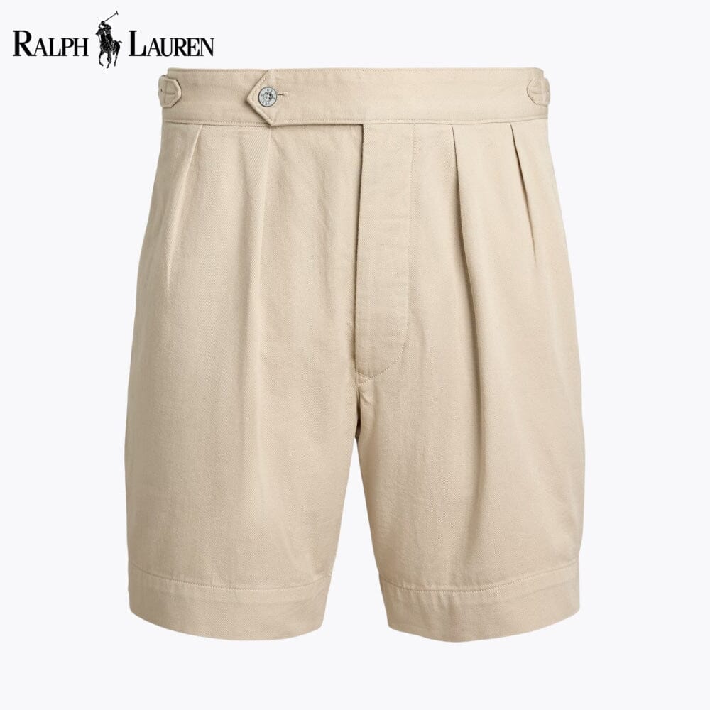 RL Relaxed Fit Pleated Twill Shorts