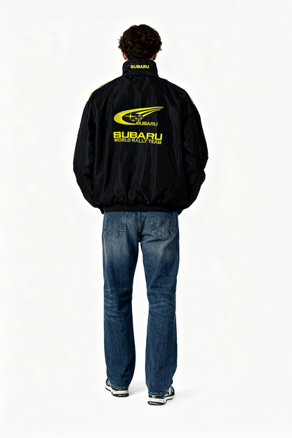 Subaru Rally Vintage Racing Jacket – Black Edition