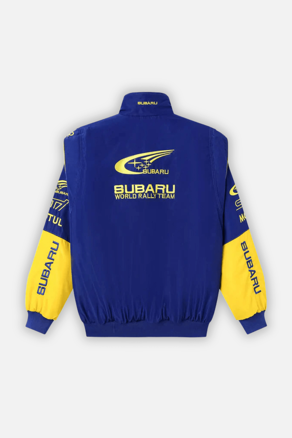 Subaru Rally Vintage Rennjacke – Blaue Edition