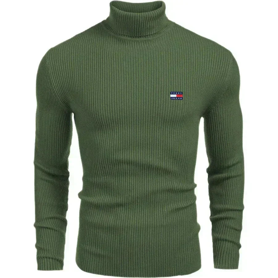 TH Turtleneck Classic Knit Sweater
