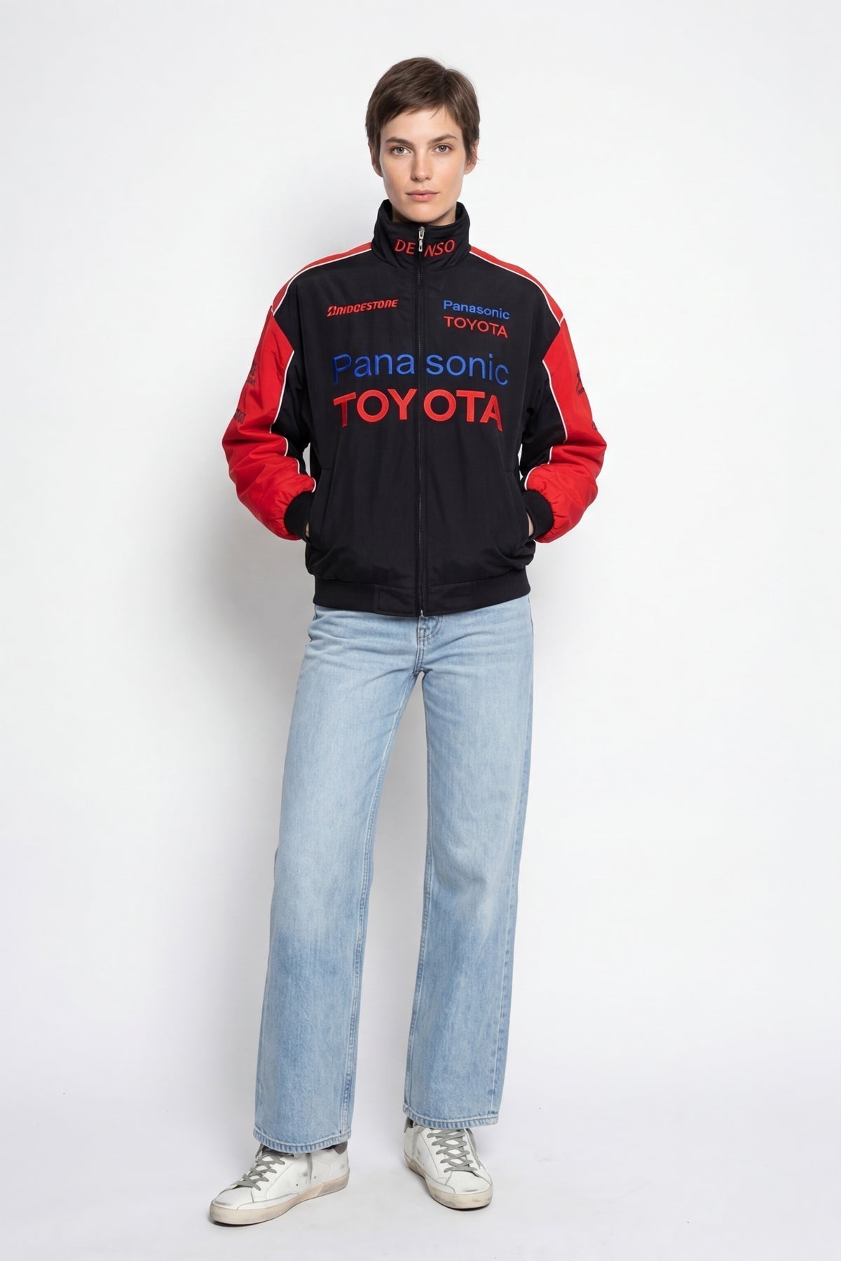 Toyota F1 Vintage Racing Jacket – Rot & Schwarz Edition