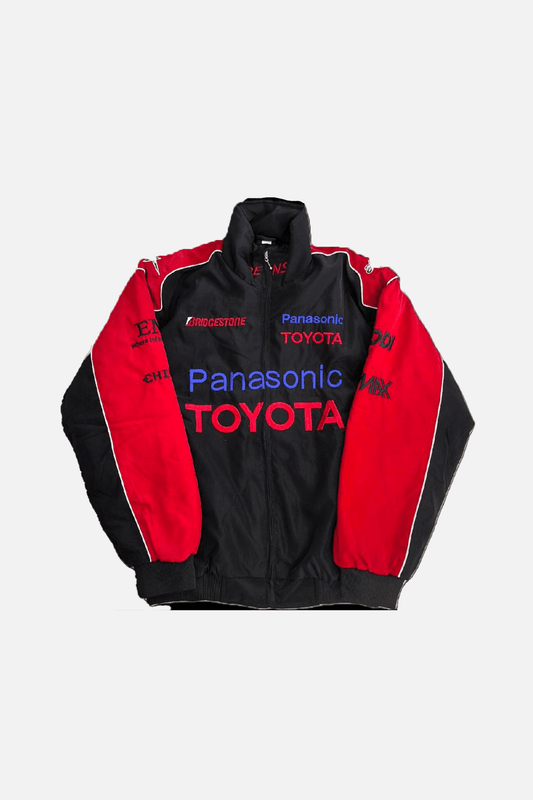 Toyota F1 Vintage Racing Jacket – Rot & Schwarz Edition