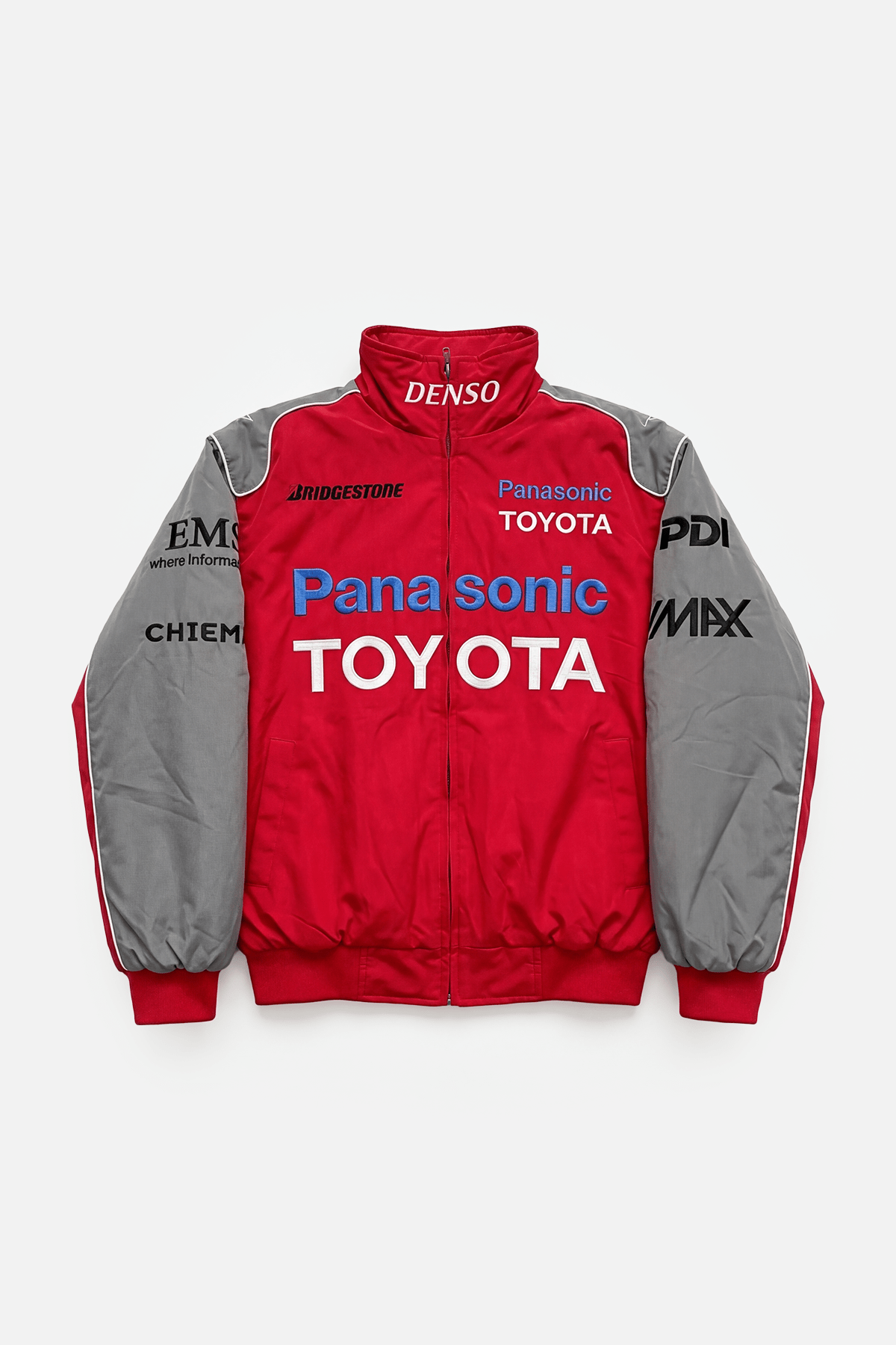 Toyota F1 Vintage Racing Jacket – Red&Grey Edition
