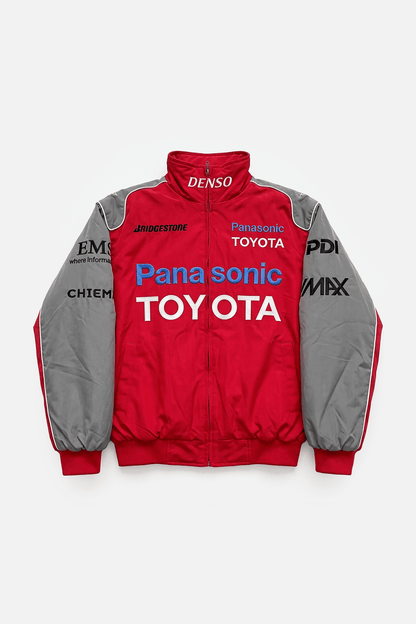 Toyota F1 Vintage Racing Jacket – Red&Grey Edition