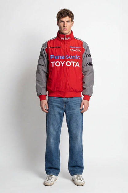 Toyota F1 Vintage Racing Jacket – Red&Grey Edition