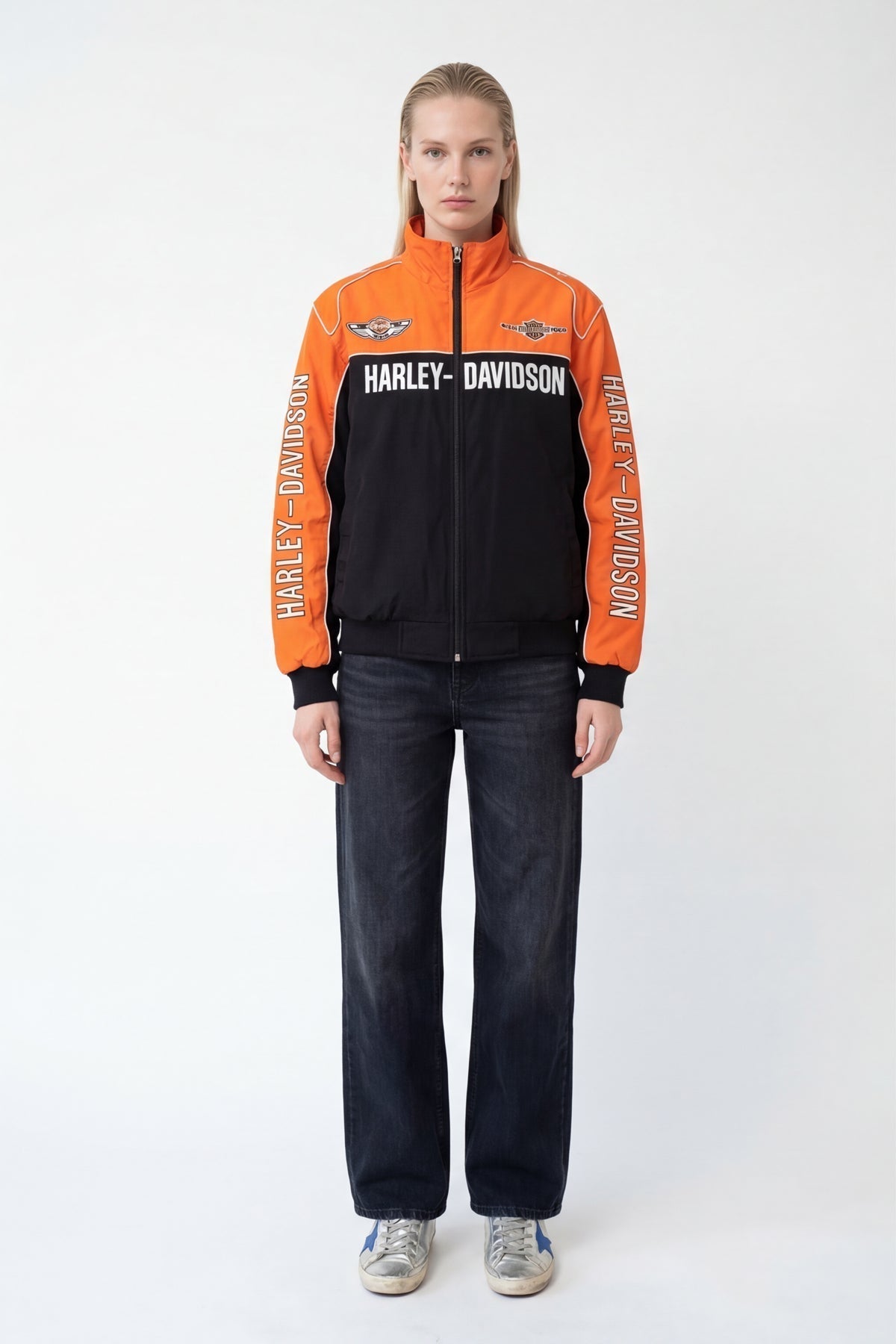 Vintage Harley Davidson 100th Anniversary Jacke (Orange Edition)