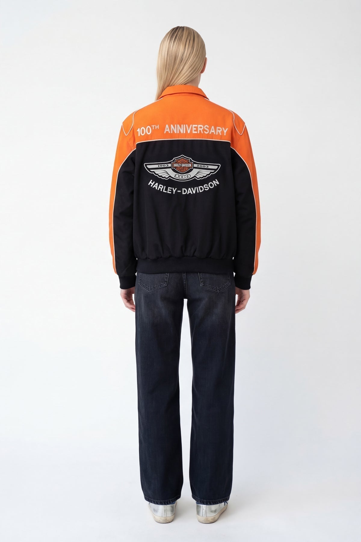 Vintage Harley Davidson 100th Anniversary Jacke (Orange Edition)